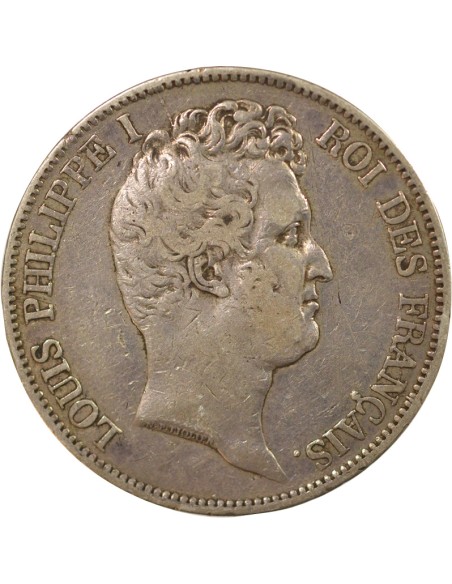 Louis-Philippe Ier Tiolier 5 francs Argent 1831 D Lyon