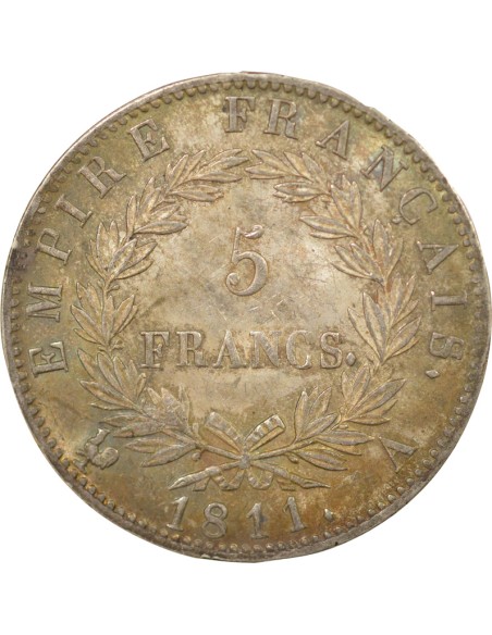 Roi d'Italie Empire 5 francs Argent 1811 A - Paris