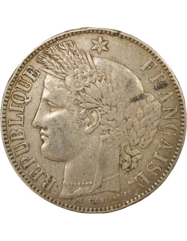 IIIe République 5 francs Argent 1871 K Bordeaux