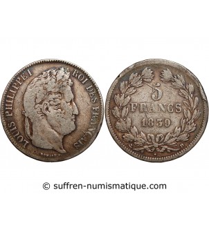 France Louis Philippe I - 5 Francs Argent - 1839 D Lyon