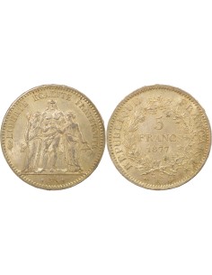 IIIe République 5 francs Argent 1877 A - Paris