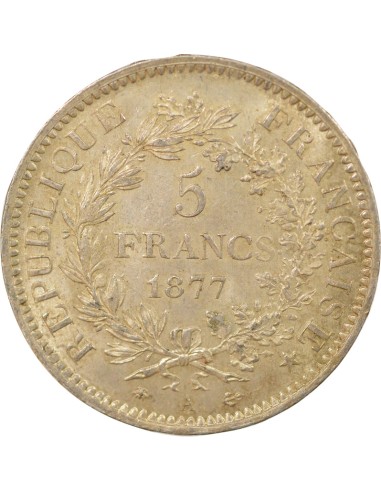 IIIe République 5 francs Argent 1877 A - Paris