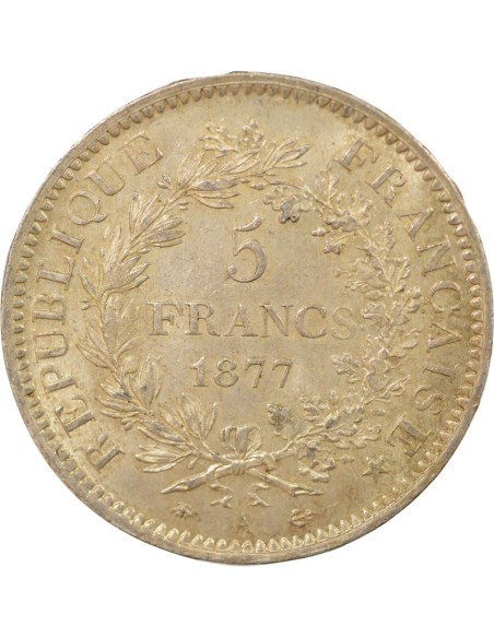 IIIe République 5 francs Argent 1877 A - Paris