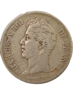 Charles X 2e Type 5 francs Argent 1829 A - Paris 2