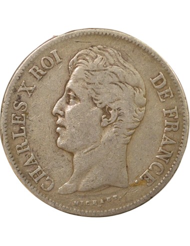 Charles X 2e Type 5 francs Argent 1829 A - Paris