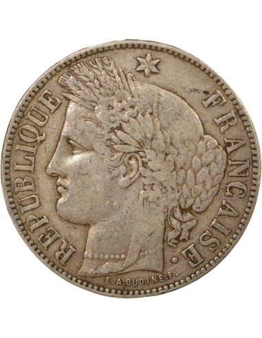IIIe République 5 francs Argent 1871 K Bordeaux