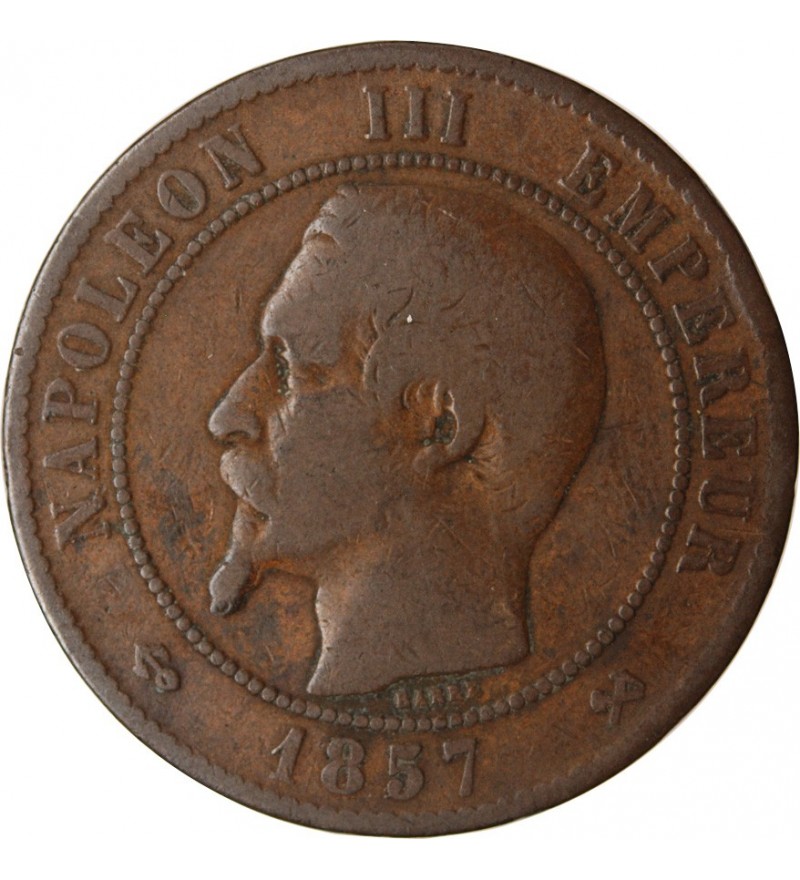 10 CENTIMES NAPOLEON III 1857 B ROUEN