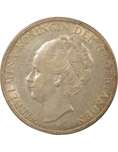 Pays-Bas Wilhelmina I 2 1/2 gulden Argent 1930 Utrecht