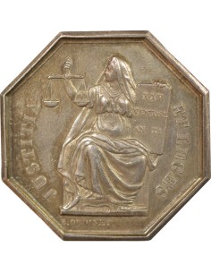 Notaires 1 jeton Argent Main (1845-1860) 2