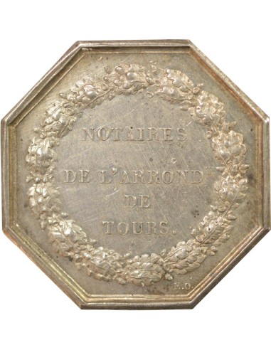 Notaires 1 jeton Argent Main (1845-1860)
