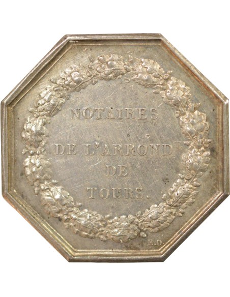 Notaires 1 jeton Argent Main (1845-1860)
