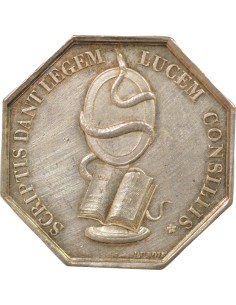 Notaires 1 jeton Argent Lamp (1832-1841) 2