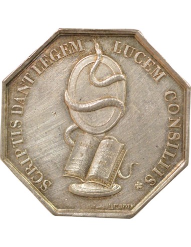 Notaires 1 jeton Argent Lamp (1832-1841)