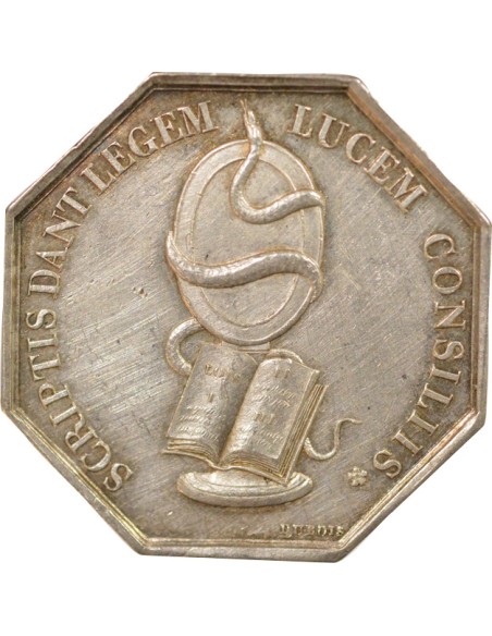 Notaires 1 jeton Argent Lamp (1832-1841)