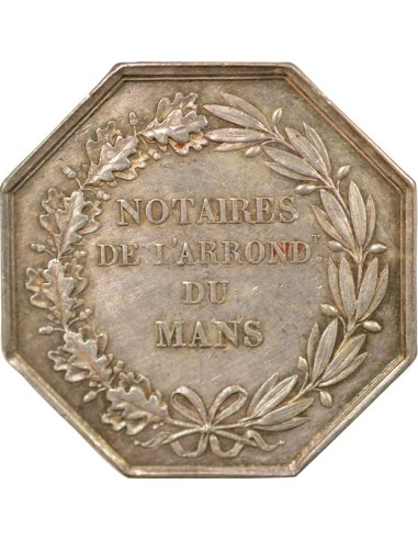 Notaires 1 jeton Argent Lamp (1832-1841)