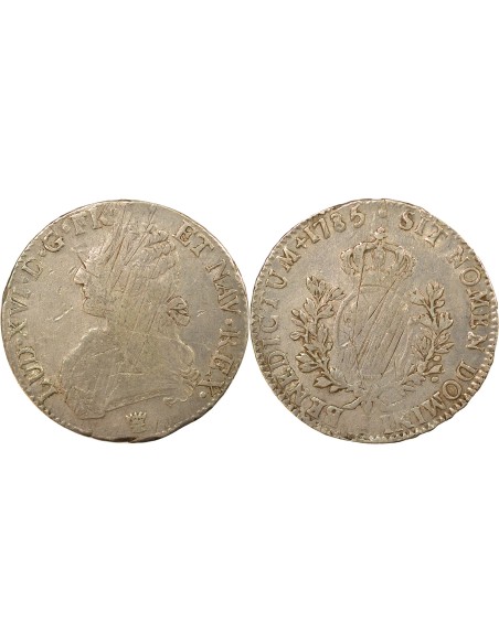 Louis XVI Au Buste Habillé 1 ecu Argent 1785 I Limoges