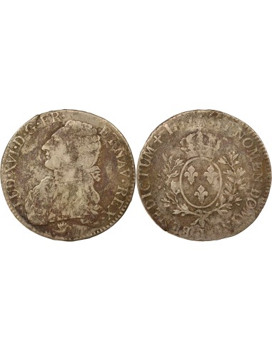 Louis XVI Au Buste Habillé 1 ecu Argent 1777 I Limoges