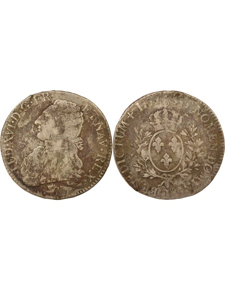 Louis XVI Au Buste Habillé 1 ecu Argent 1777 I Limoges