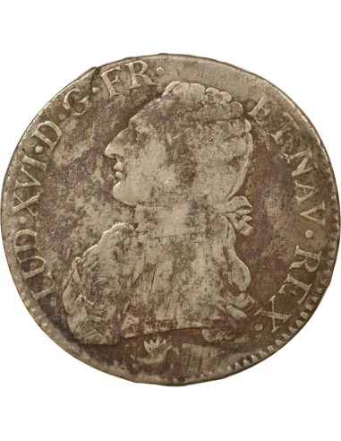 Louis XVI Au Buste Habillé 1 ecu Argent 1777 I Limoges