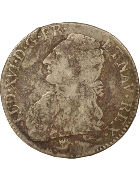 Louis XVI Au Buste Habillé 1 ecu Argent 1777 I Limoges