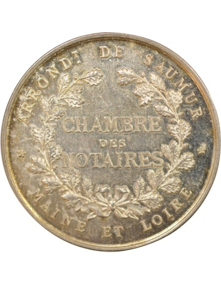 Notaires 1 jeton Argent Corne (ap. 1880)
