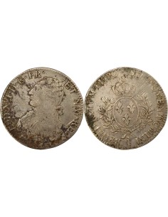 Louis XVI Au Buste Habillé 1 ecu Argent 1790 I Limoges