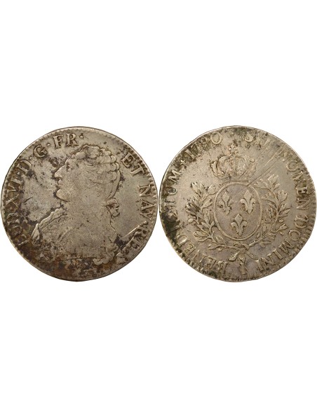 Louis XVI Au Buste Habillé 1 ecu Argent 1790 I Limoges