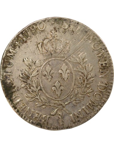 Louis XVI Au Buste Habillé 1 ecu Argent 1790 I Limoges