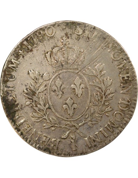 Louis XVI Au Buste Habillé 1 ecu Argent 1790 I Limoges