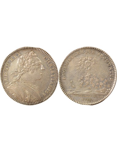 Louis XV Secrétaires du Roi 1 jeton Argent 1731 (1750)