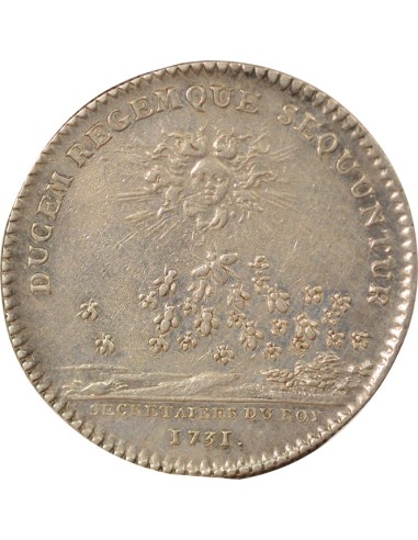 Louis XV Secrétaires du Roi 1 jeton Argent 1731 (1750)