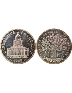 Panthéon 100 francs Argent 1988 Pessac