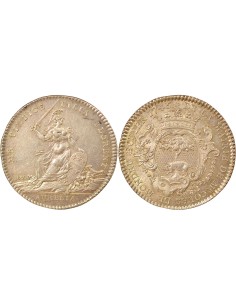 Colas de Mondru Marie d'Orléans 1 jeton Argent 1745