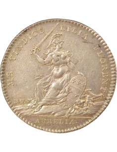 Colas de Mondru Marie d'Orléans 1 jeton Argent 1745 2