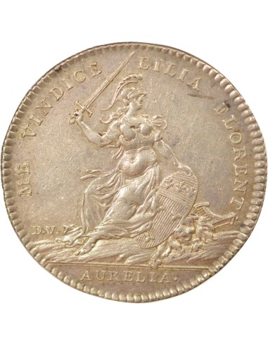 Colas de Mondru Marie d'Orléans 1 jeton Argent 1745