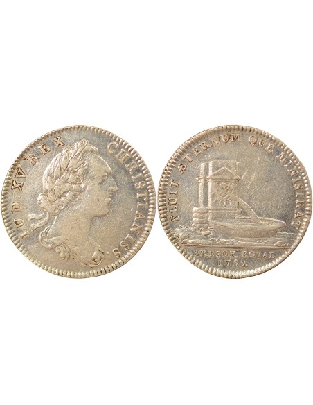 Louis XV Trésor Royal 1 jeton Argent 1752