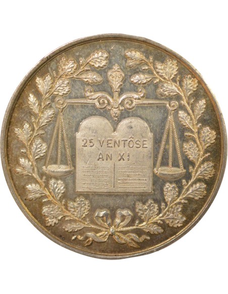 Notaires 1 jeton Argent Corne (ap. 1880)