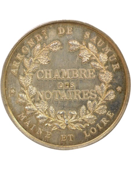 Notaires 1 jeton Argent Corne (ap. 1880)