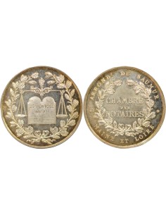 Notaires 1 jeton Argent Corne (ap. 1880)