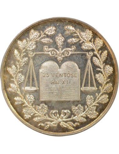 Notaires 1 jeton Argent Corne (ap. 1880)