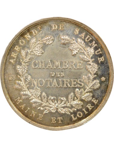 Notaires 1 jeton Argent Corne (ap. 1880)