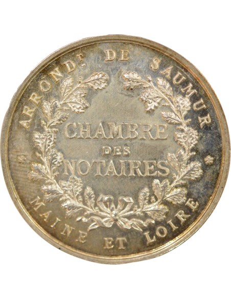 Notaires 1 jeton Argent Corne (ap. 1880)