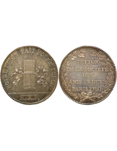 Franc Maçon 1 jeton Argent 1780