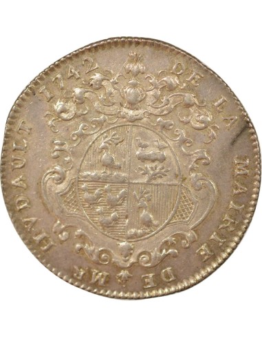 Pierre Etienne Hudault Marie d'Orléans 1 jeton Argent 1742