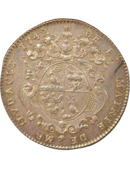 Pierre Etienne Hudault Marie d'Orléans 1 jeton Argent 1742
