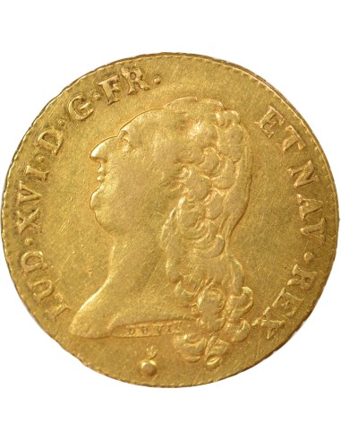 Louis XVI Tête nue 2 louis d'or Or 1788 AA Metz