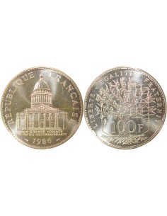 Panthéon 100 francs Argent 1986 Pessac