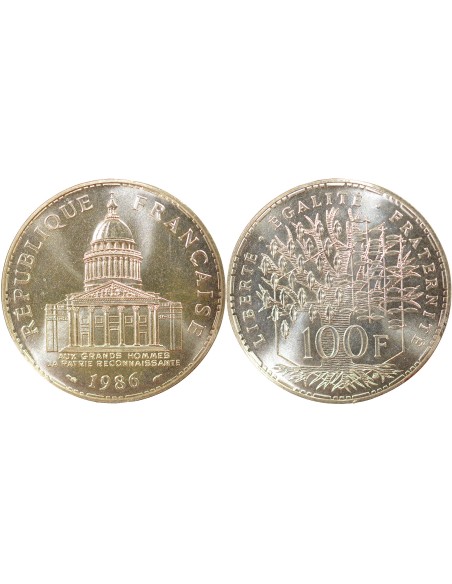 Panthéon 100 francs Argent 1986 Pessac