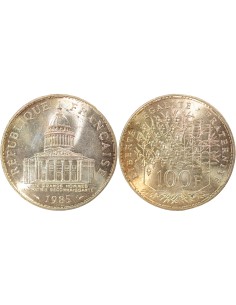 Panthéon 100 francs Argent 1985 Pessac