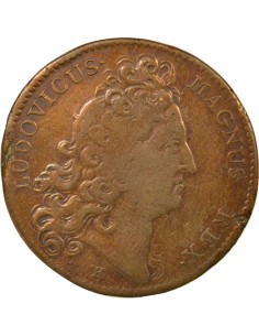 Louis XIV Parties Casuelles 1 jeton Cuivre 1711 2